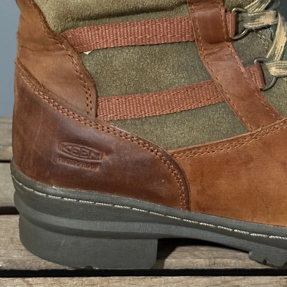 KEEN Tall Wapato Waterproof Lace Up Winter Snow boot Fisherman Core A27‎